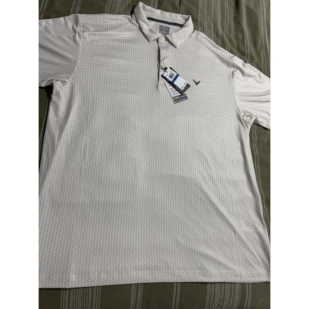 Callaway Opti-Dri Golf Polo Shirt Hummingbird Print Men’s XL NWT MSRP $80